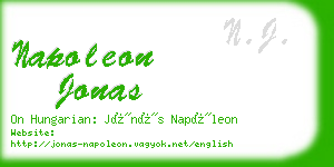 napoleon jonas business card